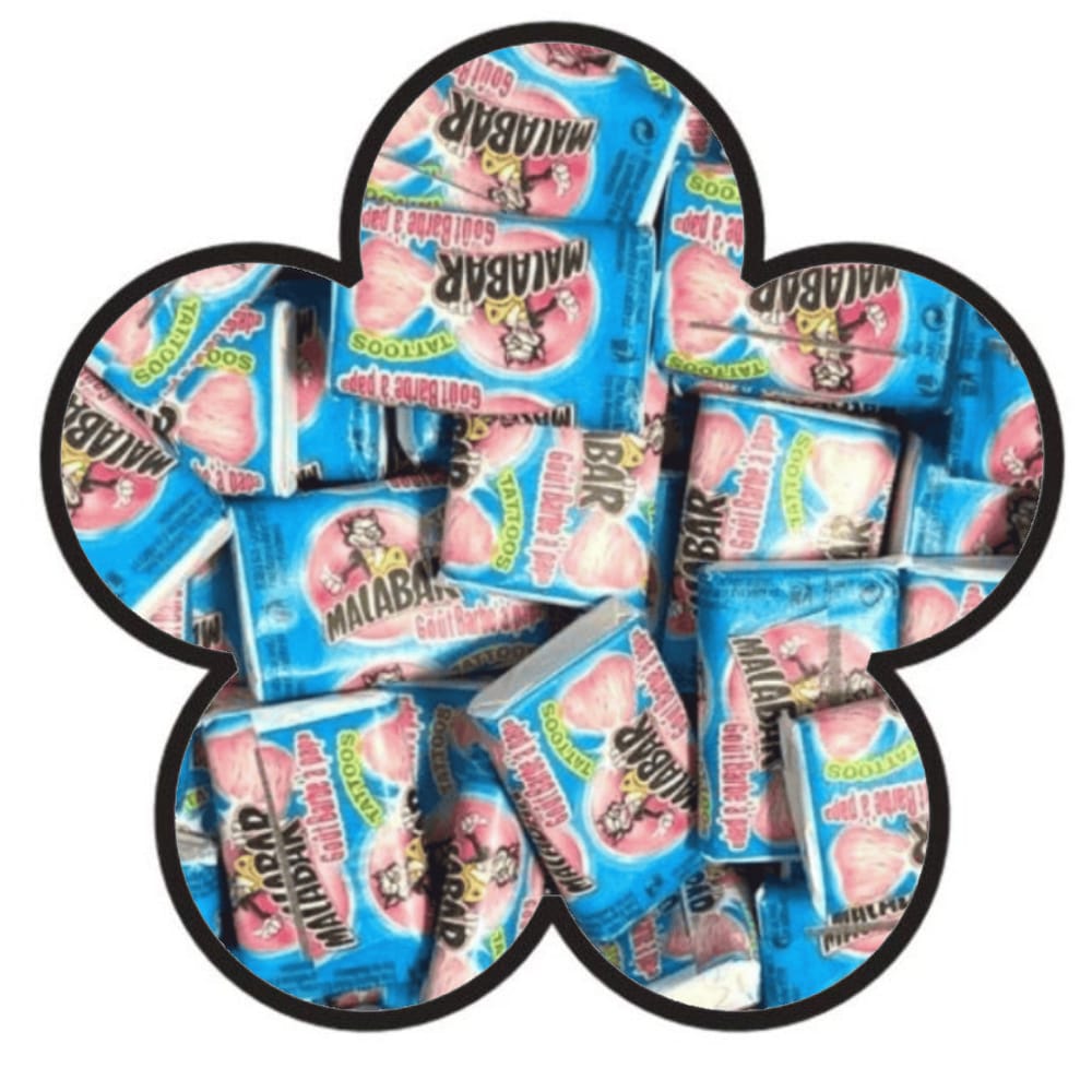 Chewing-gum Malabar et son tatouage mystère (à l'unité)