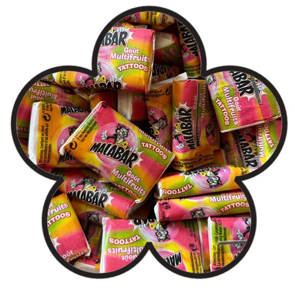 Chewing-gum Malabar et son tatouage mystère (à l'unité)