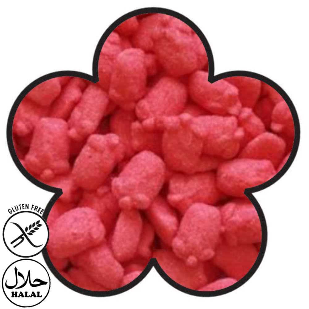 Dulceplus Fraises Fouettées Rouge Sucrées