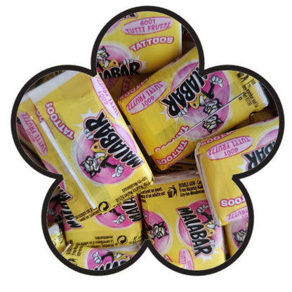 Chewing-gum Malabar et son tatouage mystère (à l'unité)