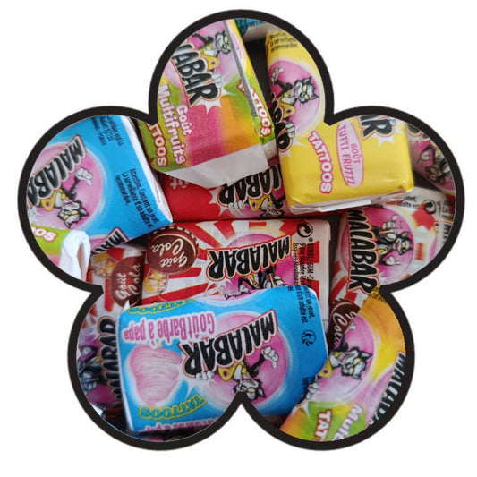 Chewing-gum Malabar et son tatouage mystère (à l'unité)