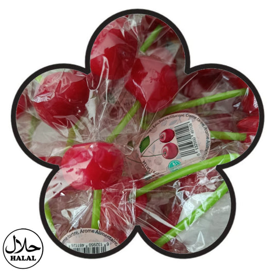 Djawhara Sucettes cerise Halal (à l'unité)